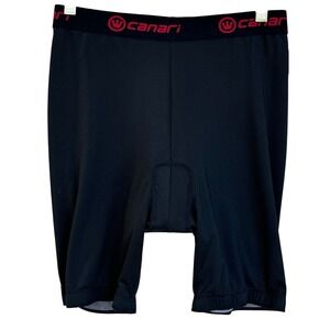 Canari Cycling Shorts Adult Large Black Padded Compression Bicycle Activewear